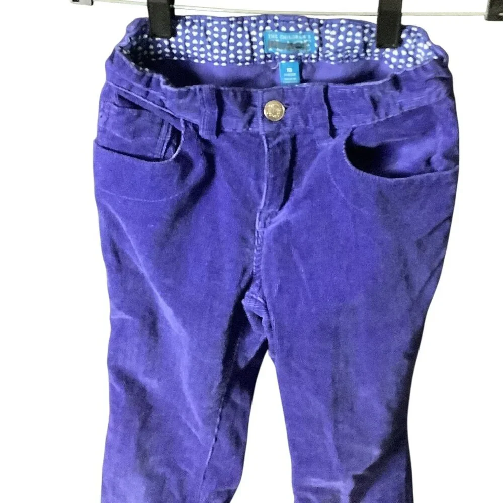 The Children’s Place Girls Corduroy Purple Flare Pants‎ Size 10 Adjustable Waist
